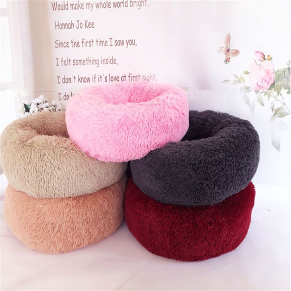 Round Long Hairy Autumn And Winter Nest Pad Cat Mattress Pawtivo