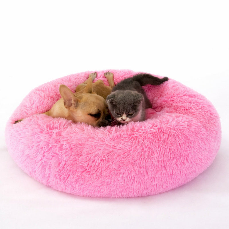 Round Long Hairy Autumn And Winter Nest Pad Cat Mattress Pawtivo