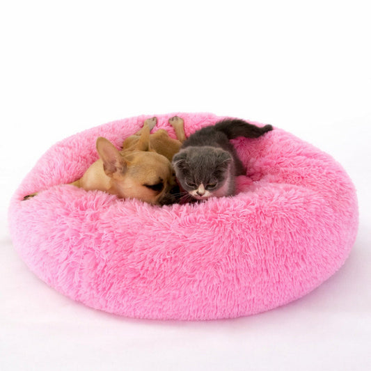 Round Long Hairy Autumn And Winter Nest Pad Cat Mattress Pawtivo