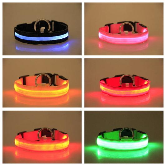 LED Luminous Pet Dog Collar Night Pawtivo