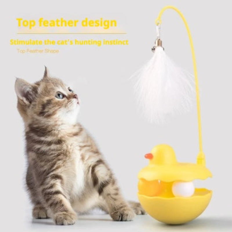 Interactive cat toy for indoor cat play
