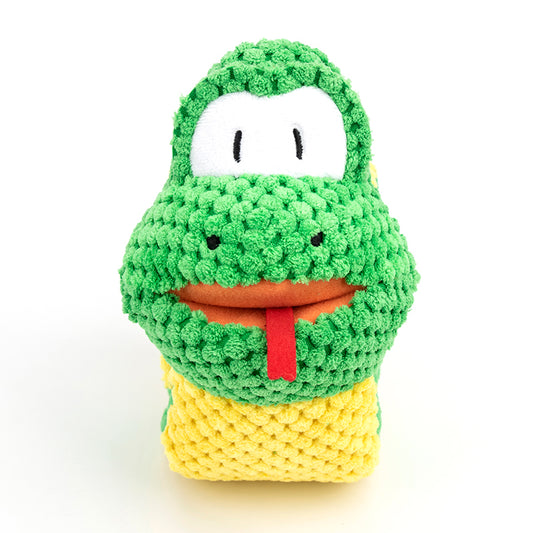 Snake snuffle dog toy for treat hiding